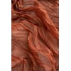 Ling's Moment 10Ft Terracotta Cheesecloth Table Runner Burnt Orange Gauze