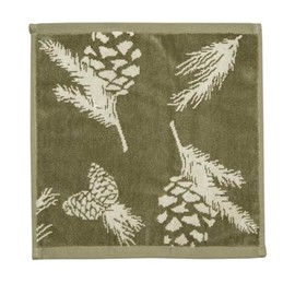 Carstens, Inc. Pinecone Rustic Décor Wash Cloth