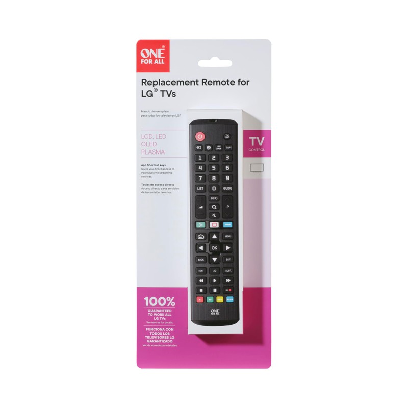 One For All Universal Replacement Learning Remote Control, Compatible Only