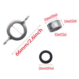 FDXGYH Bathroom Faucet Aerator Sink Aerators Faucet Filter with Shell 24 mm Male Threads Faucet Aerators Replacement Parts for Kitchen and Bathroom (6 Pcs Aerator + 1 Pcs Wrench)