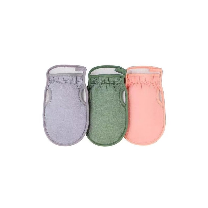 3 PCS Exfoliating Mitts, Deep Body Scrub Gloves, Dead Skin