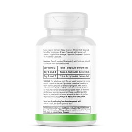 NuBay Organic Skincare 7-Day Gut, Liver & Colon Detox – 42 Capsules – Fast-Acting Organic Dietary Supplement – Made in USA