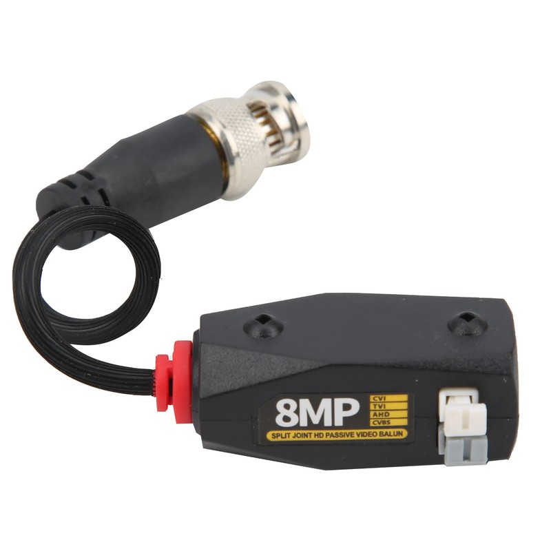 6Pcs Video Power Balun 8MP Anti Thunder Transmitter for CVI/TVI/AHD/CVBS