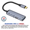 NFHK Adaptador multipuerto USB-C tipo C a audio de 3,5