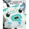 Donner Circle Looper Effects Pedal Drum With Machine Tempo 40