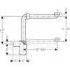Geberit Diving Drain for WB, G1 1/4 d32, Space-Saving Model,