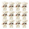 12 Llaveros Ositos Miniositos De Peluche Suave Manualidades