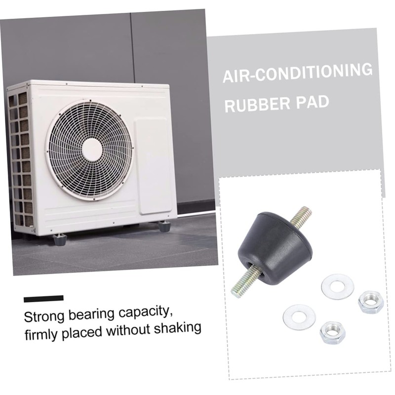 LABRIMP 2pcs Shockproof Base Pads for Air Conditioner Vibration Rubber
