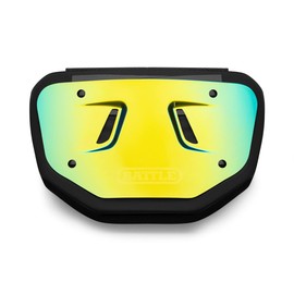 Battle Sports Prism Football Back Plate- Lower Backplate for Shoulder Pads- Rear Back Protector Hard Outer Shell & Contoured Foam for Kids & Adults