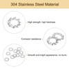 sourcing map 40Pcs External Tooth Washers, M3 304 Stainless Steel