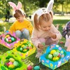 LXYYDS Pack of 8 Easter Baskets Craft Set with Colourful