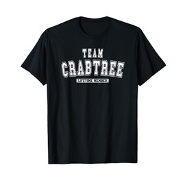 Team CRABTREE Lifetime Member Family Last Name T-Shirt
