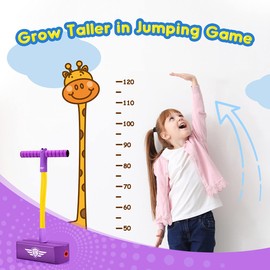 Stfitoh Pogo Jumper for Girls Boys, Toys for 3-12 Year Old Girls Gifts for 3-12 Year Old Boys Outdoor Toys for Kids Age 3-12 Birthday Gifts Purple