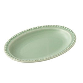 Koyo Pottery 30321 Small Plate, Japanese Tableware, Rim Dot Plate, Mino Ware, Mino Ware, Made in Japan