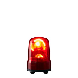Patlite SKS-M1J-R Rotating Light, Φ3.1 inches (80 mm), DC 12-24 V, Red, 3-Point Bolt Foot Mount