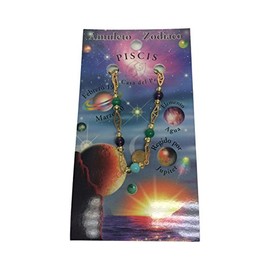 Original Botanica Pisces Horoscope Zodiac Sign Bracelet 14K Gold Plated Birth Month Birthstone Charm Bracelets Women and Men