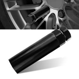 MLY 7 Spline Lug Nut Key, Lug Nut Socket, Wheel Lock Removal Tool for 19 mm(3/4 Inch) & 21 mm(13/16 Inch), Hex Socket Wrench Replacement for Wheel LugNut Drive Lock (Black)