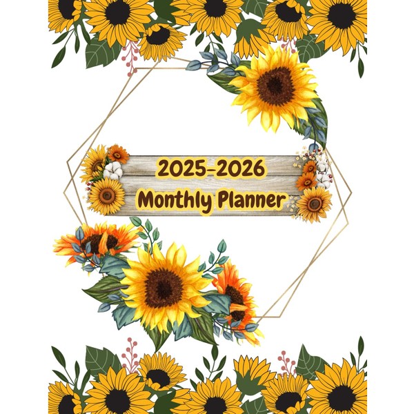 2025-2026 Monthly Planner: Two Year (January to December) With Holidays
