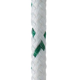 New England Ropes 1/4in (6mm) Sta-Set X Green Fleck 140 Feet Long