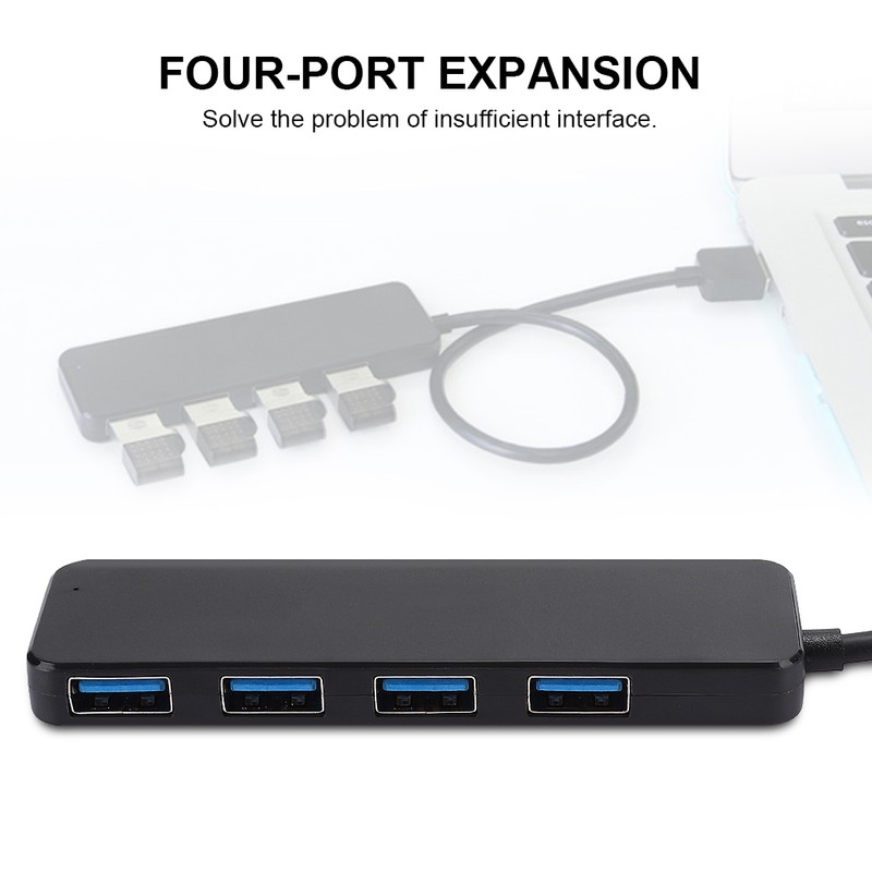 4-in-1 USB 3.0 4-Port HUB Docking Station USB Splitter Lightweight