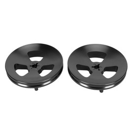 1 Pair 1/4 Inch NAB Hub Optical Shaft Adapter Aluminum Polished Base Reel to Reel Tape Opener for Studer ReVox for DENON Black