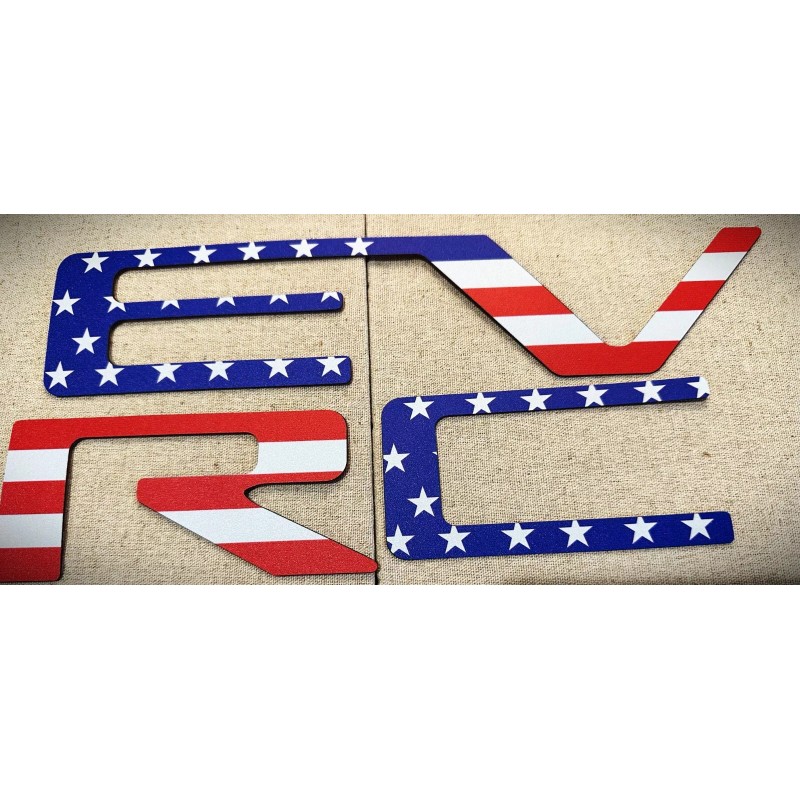 AUTOCARIMAGE RAISED TAILGATE LETTERS for SILVERADO 2019 - 2025 matte