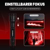 BraiseBeam Super Bright Red Light Flashlight, Portable Red Mini LED