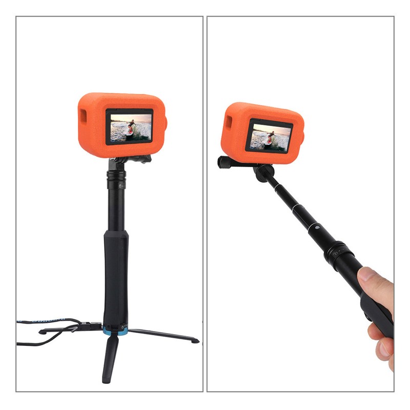 Sports Camera Floating Case Orange High Visibility Floating Protective Shell