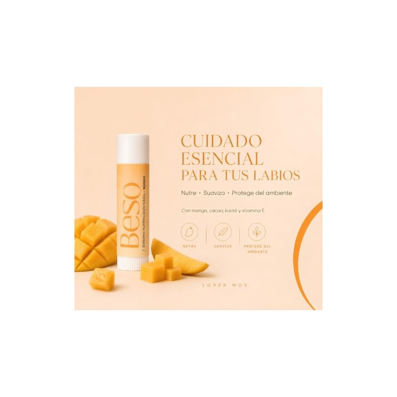 BESO Bálsamo Labial de Mango 10 g con Manteca de