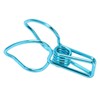 100pcs Binder Clips Cute Cartoon Peach Shape Metal Hollow Tail