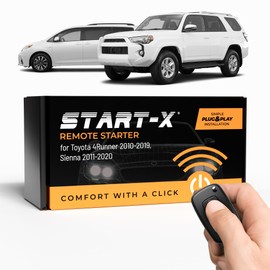 Start-X Plug N Play Remote Starter for 4Runner 2010-19, Sienna 2011-2020 || Push to Start Only || Lock 3X to Remote Start || 2010, 2011, 2012, 2013, 2014, 2015, 2016, 2017, 2018, 2019, 2020