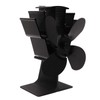 Heat Powered Fireplace Fan 4 Blades Aluminum Alloy Stove Fan