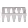 BBQ Skewer Rack Lightweight Portable Sturdy Structure Stainless Steel Wear