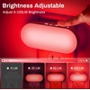 DORESshop Red Night Light, Auto On/Off, 0-100 LM Adjustable Brightness,