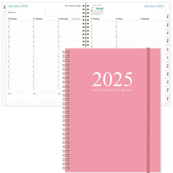 2025 Appointment Book & Planner - 8.5" x 11" Daily