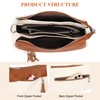 Over Earth Leather Handbags for Women Small Hobo Shoulder Bag