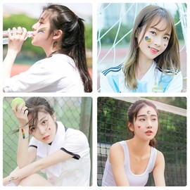 9 Blätter Regenbogen Stil Blume Schmetterling Temporäres Tattoo Aufkleber für Gesicht Hals Körperkunst Wasserdicht Lang anhaltend Make-up für Frauen Mädchen