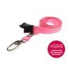 Pink ID Card Holder and Pink Lanyard Neck Strap with