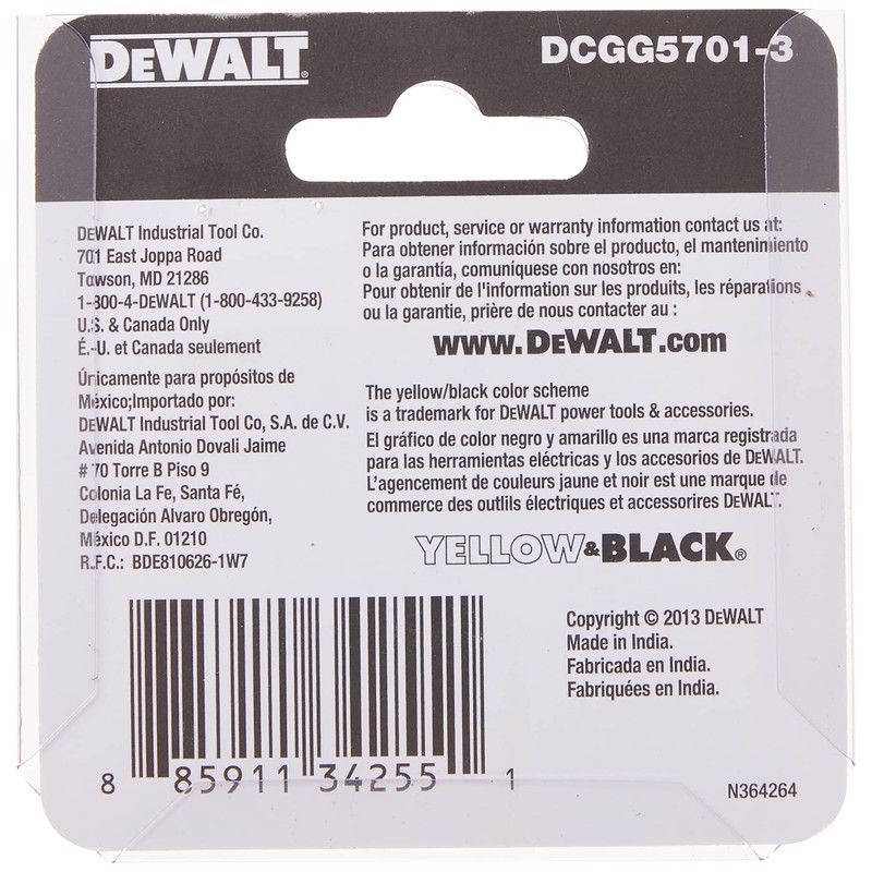 DEWALT Grease Gun Coupler, Heavy Duty, NPT, 1/8-Inch, 3-Pack (DCGG5701-3)
