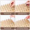 Hossmily 36-Hole Wooden Pegboard for Finger Dexterity and Hand Rehabilitation,