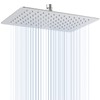 KINLIV 12 * 8 Inch Rectangle Rain Shower Head Chrome,