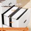 NORDUN Plastic Extra Capacity Hanging File Folder Letter Size,Heavy Duty