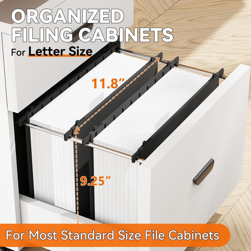 NORDUN Plastic Extra Capacity Hanging File Folder Letter Size,Heavy Duty
