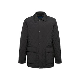 Cole Haan Men's Quilted Rain Jacket, Black