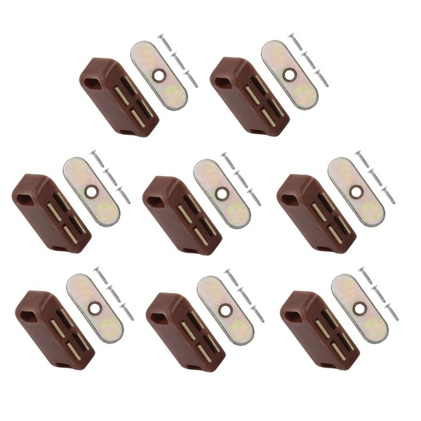 TERF® Brown Magnetic Door Catch Closer 40mm With Fixing Screw