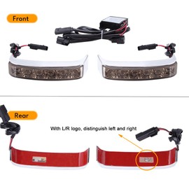 DREAMIZER Saddlebag Luggage Tail Light LED Rear Lamp Compatible with Touring 14-20 Street Glide Road King Special Ultra CVO Limited - Chrome Housing,Smoked Lens