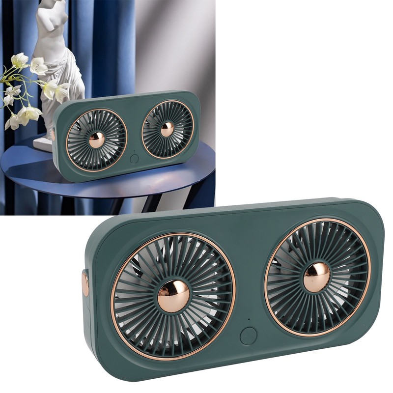 20W Solar Panel High Speed Airflow 5V Dual Exhaust Fan