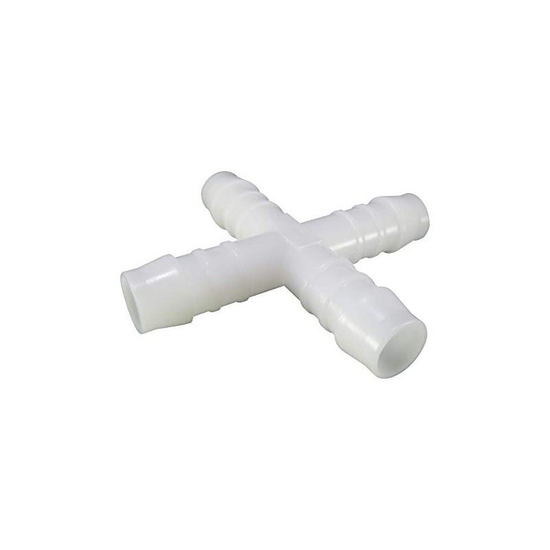 NORMA KS-06 Cross Hose Fitting, Polyacetal Resin, 0.2 inches (6