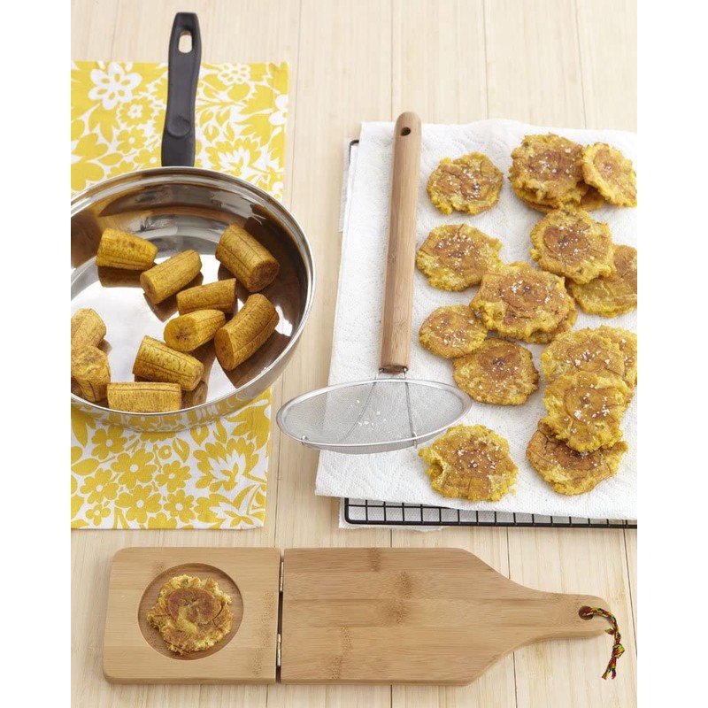 Bene Casa Wood Tostonera for Plantains, Large
