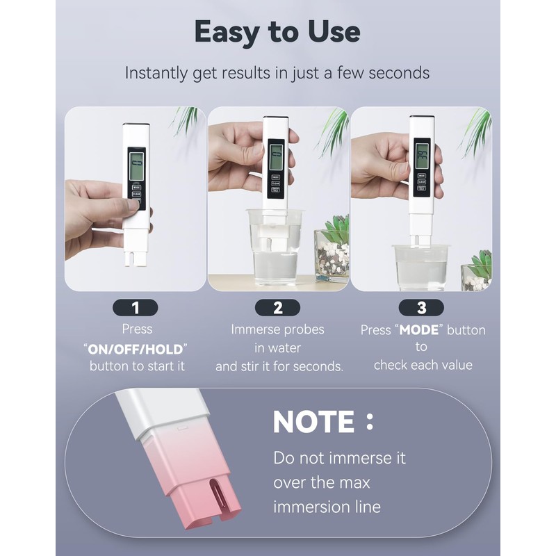 Pawfly pH Meter and TDS Tester Set, Digital Drinking Water